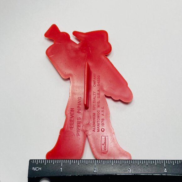 Eleven Pipers Piping Song Holiday Christmas Cookie Cutter Vintage 1978 Chilton - Picture 6 of 6